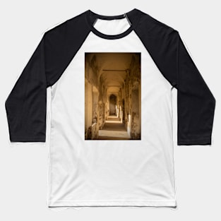 Colonnade in Beseno Castle, Trentino, Italy Baseball T-Shirt